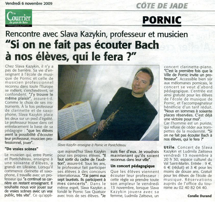 Rencontre avec Slava Kazykin, professeur et musicien